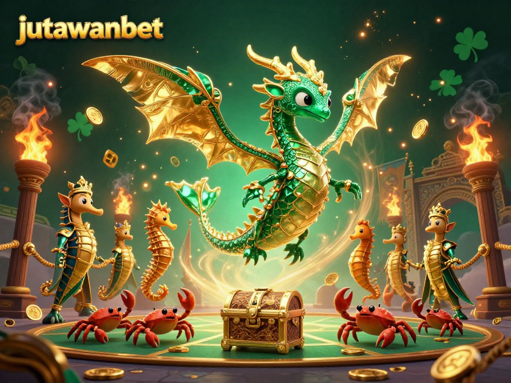 Engage with slots at Jutawanbet and experience thrilling wins with emerald dragon and treasure scenes.