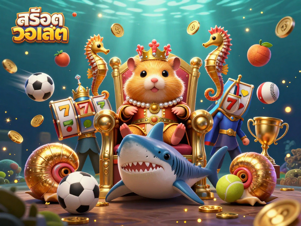เล่นสล็อตวอเลท กับเจ้าชายแฮมสเตอร์ทองคำ ในการ์ตูน 3D สุดล้ำสมัย