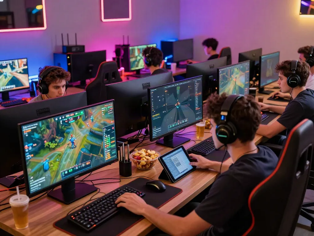 Exciting gaming session at Batman138 with players immersed in multiplayer gameplay and vibrant atmosphere.