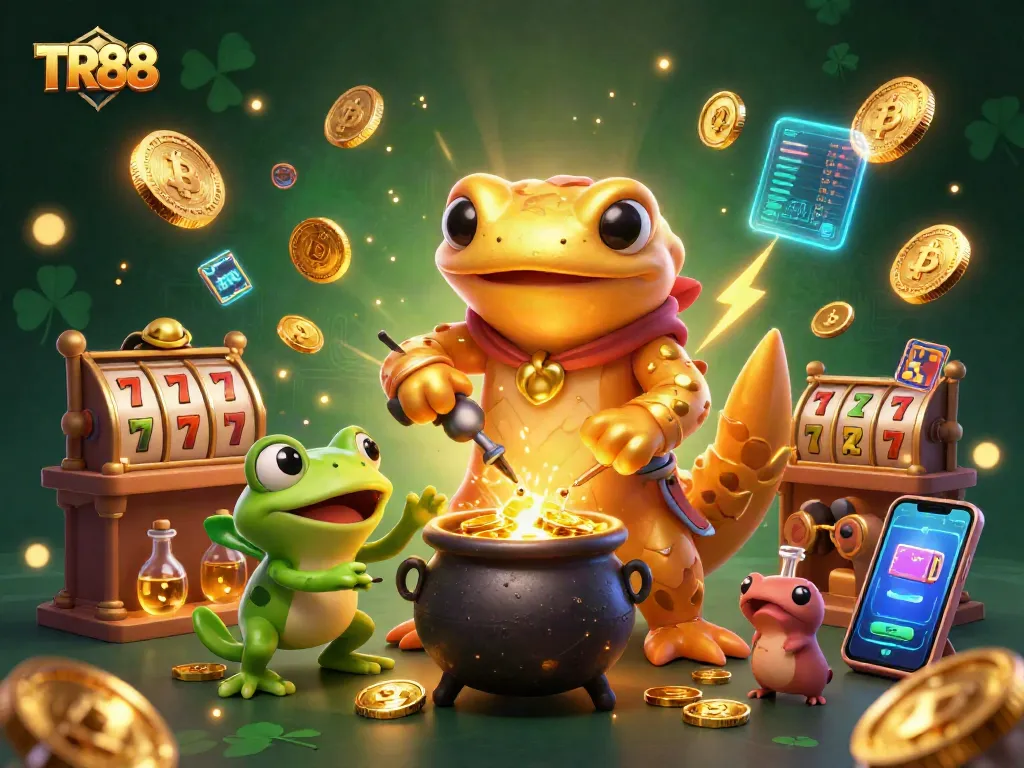 Spin the TR88 slots with our golden alchemist, forging golden fortunes and magical winnings!