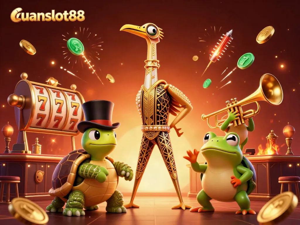 Permainan slot seru di tuanslot88 dengan berbagai karakter kartun dan efek koin emas