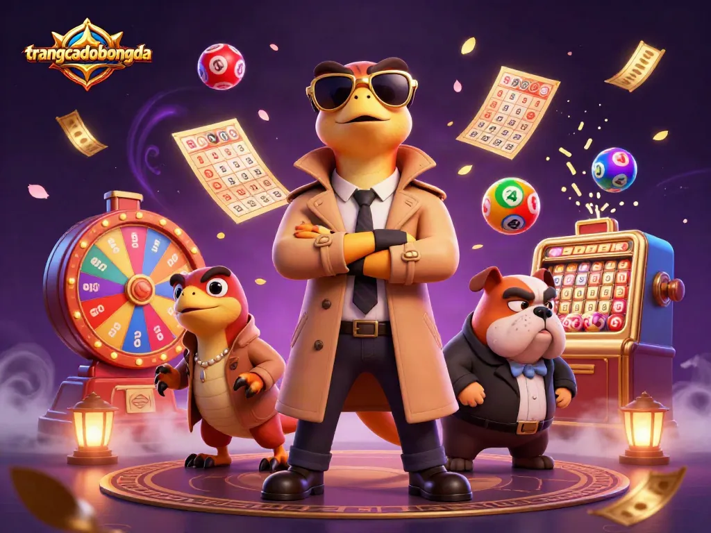 Engage with trangcadobongda as lively raptors in a trench coat scheme to enter a glamorous casino lounge.