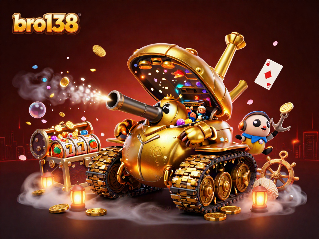Experience thrilling wins with bro138's mini casino in a stunning underwater scene.