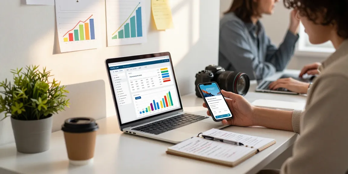 Purchase app installs through effective mobile marketing strategies in a modern workspace.