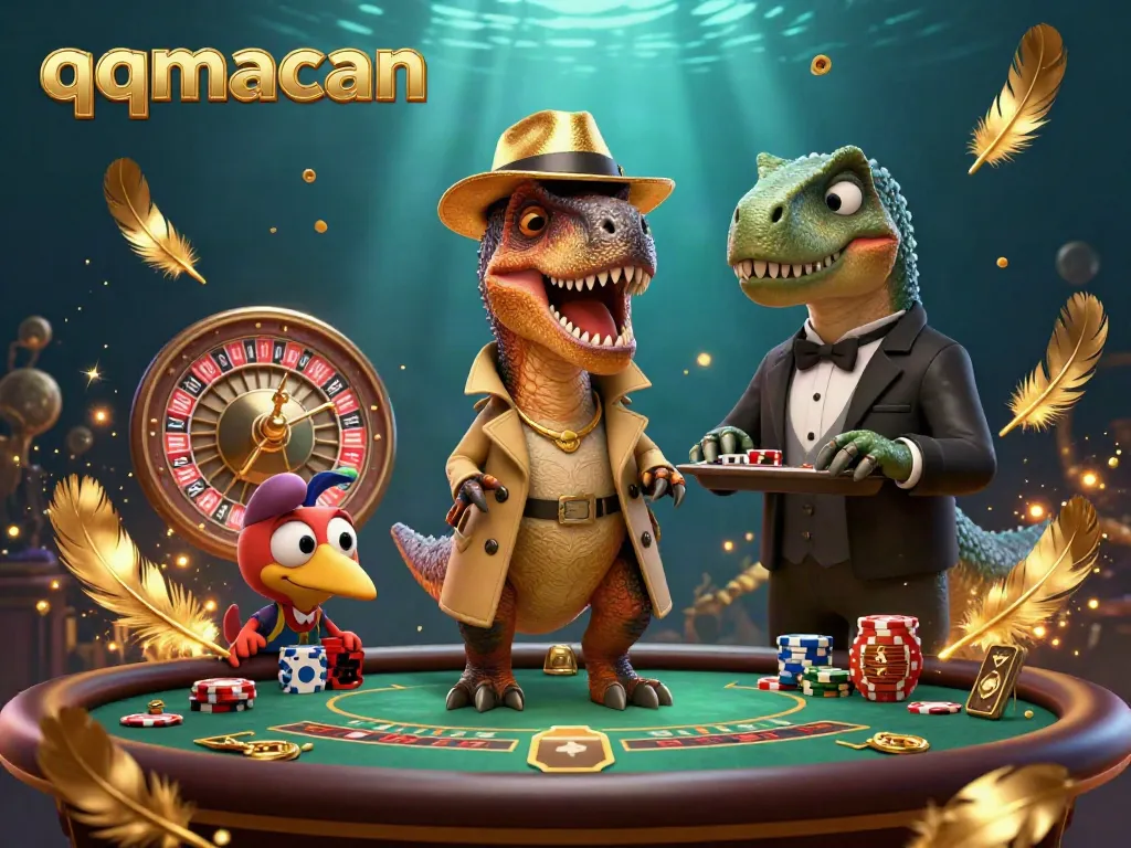 Engage in thrilling gameplay with the qqmacan velociraptor card counter at the casino table.