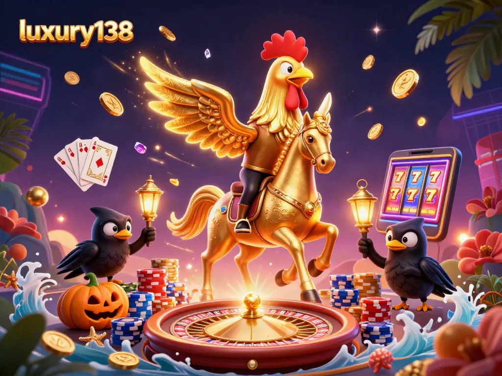 Experience thrilling gameplay with luxury138's immersive features and rich casino elements as characters engage in action.