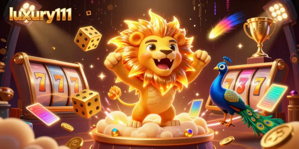 Lucky players spin the reels on luxury111, feeling the thrill of jackpot wins with vibrant imagery.