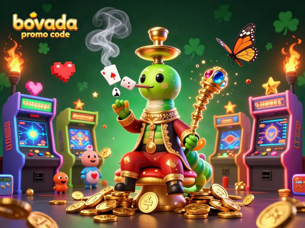Experience the magic of Bovada promo code with vibrant casino elements and engaging characters.