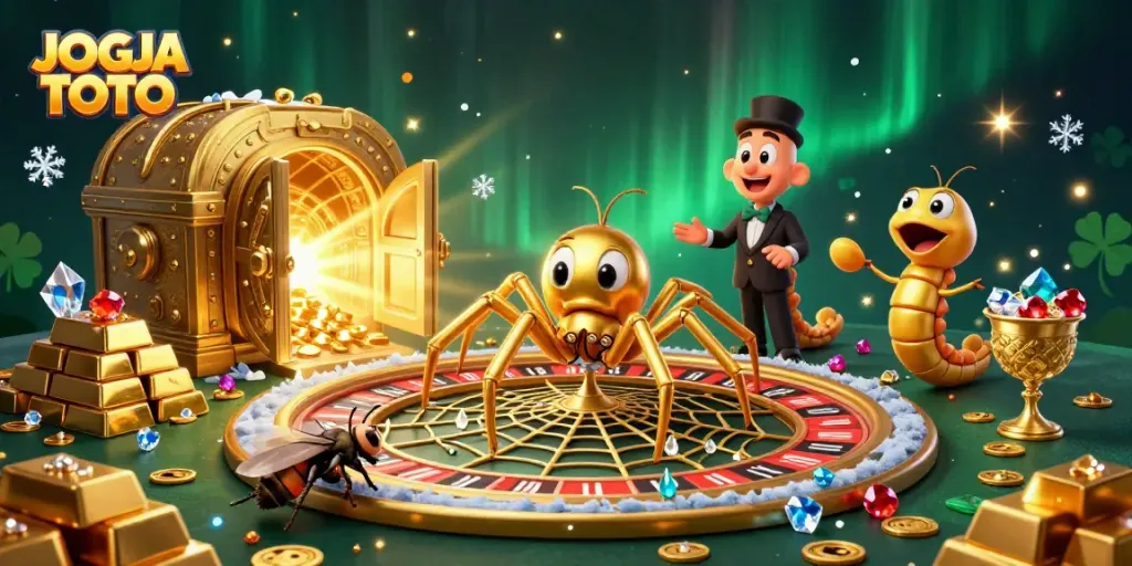 Engage with JOGJA TOTO by placing thrilling bets in a dazzling casino scene.